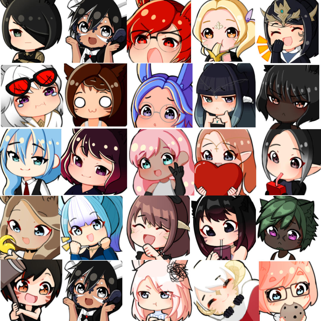 emote commissions for sakura_absol on twitch!